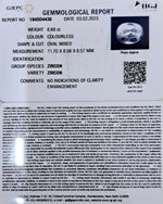 Load image into Gallery viewer, 6.68/CT Natural Zircon with Govt. Lab certificate (3441)

