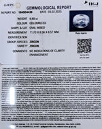 Load image into Gallery viewer, 6.68/CT Natural Zircon with Govt. Lab certificate-(3441)
