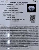 Load image into Gallery viewer, 6.62/CT Natural Zircon with Govt. Lab certificate-(3441)
