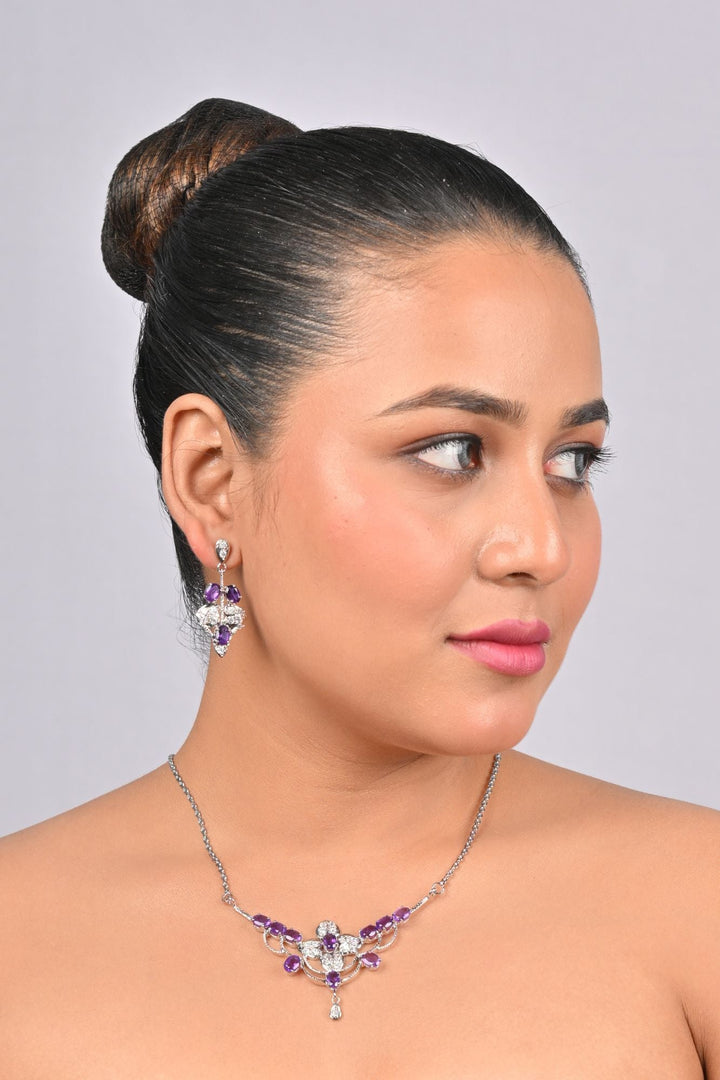 26.77/GM AMETHYST /ZIRCON NACK (1650)