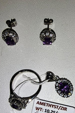 Load image into Gallery viewer, 10.25/GM AMETHYST / ZIRCON (1650)
