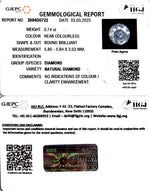 Load image into Gallery viewer, 0.74/Cents Natural Diamond With Govt. Lab Certificate (160000)

