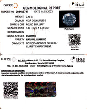 0.49/Cents Natural Diamond With Govt. Lab Certificate (85000)