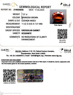 Load image into Gallery viewer, 7.37/CT Natural Hessonite Stone with Govt. Lab Certificate-2186D6056
