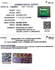 1.93/CT Natural Panna Stone with Govt. Lab Certificate (23310)