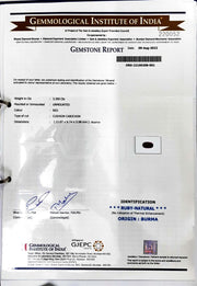3.39/CT Natural Old Burma Ruby with IIG Govt. Lab Certificate-RUBY9Y