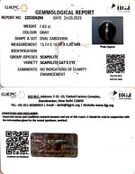 Load image into Gallery viewer, 7.62/CT Natural Scapolite Cat&#39;s Eye with Govt. Lab Certified-(1221)

