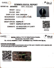 5.84/CT Natural Scapolite Cat's Eye with Govt. Lab Certified-(1221)