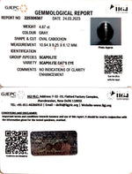 Load image into Gallery viewer, 4.87/CT Natural Scapolite Cat&#39;s Eye with Govt. Lab Certified-(1221)
