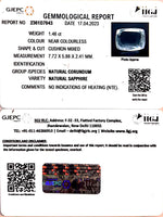 Load image into Gallery viewer, 1.48/CT Natural White Sapphire with Govt Lab Certificate-16650
