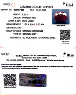 Load image into Gallery viewer, 6.31/CT Natural Ruby Stone with Govt. Lab Certificate-2396D7229