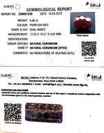 Load image into Gallery viewer, 6.68/CT Natural Ruby Stone with Govt. Lab Certificate-2396D7236