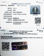 Load image into Gallery viewer, 6.65/CT Natural Scapolite Cat&#39;s Eye with Govt. Lab Certified-(1221)

