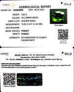 Load image into Gallery viewer, 3.86/CT Natural Peridot Stone With Govt. Lab Certificate-2586D8096