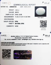 4.86/CT Natural Fire Opal with Govt. Lab Certificate-4551