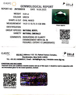 Load image into Gallery viewer, 4.84/CT Natural Panna Stone with Govt. Lab Certificate (23310)
