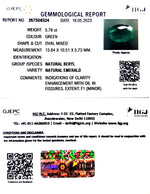 Load image into Gallery viewer, 5.76/CT Natural Panna Stone with Govt. Lab Certificate (23310)
