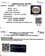 Load image into Gallery viewer, 4.94/CT Natural Ceylonese Pukhraj with Govt Lab Certificate (6771)
