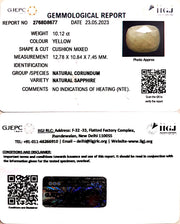 10.12/CT Natural Ceylonese Pukhraj with Govt Lab Certificate (4551)