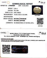 Load image into Gallery viewer, 5.80/CT Natural Ceylonese Pukhraj with Govt Lab Certificate (4551)
