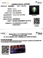 Load image into Gallery viewer, 6.75/CT Natural Chrysoberyl Cat&#39;s Eye With Govt. Lab Certificate (12210)
