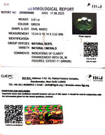 Load image into Gallery viewer, 3.91/CT Natural Panna Stone with Govt. Lab Certificate (8991)
