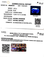 Load image into Gallery viewer, 2.83/CT Natural Blue Sapphire with Govt Lab Certificate-BLUSA9S
