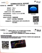 Load image into Gallery viewer, 7.39/CT Natural Govt. Lab Certified Turquoise (832)

