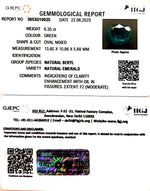 Load image into Gallery viewer, 7.04/CT Natural Panna Stone with Govt. Lab Certificate (56610)
