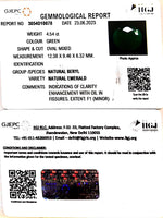 Load image into Gallery viewer, 4.54/CT Natural Panna Stone with Govt. Lab Certificate (3441)

