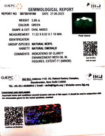 Load image into Gallery viewer, 3.99/CT Natural Panna Stone with Govt. Lab Certificate (1221)
