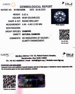 Load image into Gallery viewer, 0.32/Cents Natural Diamond with Govt. Lab Certificate (120000)
