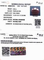 Load image into Gallery viewer, 6.68/CT Natural Ruby Stone with Govt. Lab Certificate-3205D11014