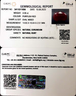 Load image into Gallery viewer, 4.06/CT Natural Mozambique Ruby with Govt. Lab Certificate (7881)
