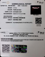 Load image into Gallery viewer, 2.18/CT Natural Mozambique Ruby with Govt. Lab Certificate (12210)
