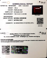 Load image into Gallery viewer, 1.99/CT Natural Mozambique Ruby with Govt. Lab Certificate (12210)
