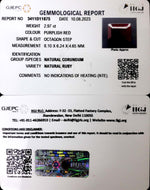 Load image into Gallery viewer, 2.97/CT Natural Mozambique Ruby with Govt. Lab Certificate (12210)
