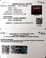 Load image into Gallery viewer, 3.33/CT Natural Neo Burma Ruby with Govt. Lab Certificate(5661)
