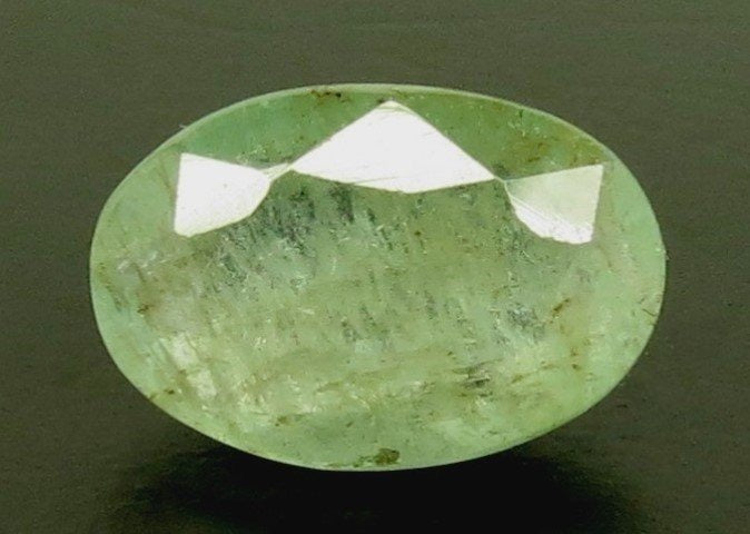 3.17/CT Natural Panna Stone with Govt. Lab Certificate (3441)