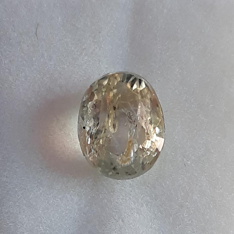 3.09/CT Natural Ceylonese Pukhraj with Govt Lab Certificate-YELSA9U