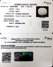 3.29/CT Natural Fire Opal with Govt. Lab Certificate-3441