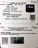 Load image into Gallery viewer, 5.49/CT Natural Neo Burma Ruby with Govt. Lab Certificate (4551)
