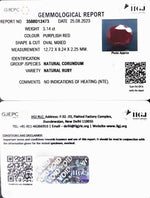 Load image into Gallery viewer, 3.14/CT Natural Neo Burma Ruby with Govt. Lab Certificate (5661)
