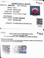 Load image into Gallery viewer, 6.36/CT Natural Indian Ruby with Govt. Lab Certificate (1221)
