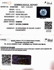 0.31/Cents Natural Diamond with Govt. Lab Certificate (110000)