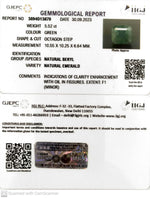 Load image into Gallery viewer, 5.52/CT Natural Panna Stone with Govt. Lab Certificate (2331)