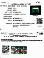 Load image into Gallery viewer, 6.45/CT Natural Panna Stone with Govt. Lab Certificate (1221)
