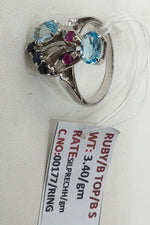 Load image into Gallery viewer, 3.40/GM RUBY /BLUE TOP  B S (2750)
