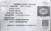 6.74/CT Natural Ceylonese Pukhraj with Govt Lab Certificate (16650)