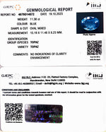 Load image into Gallery viewer, 11.36/CT Natural Certified Blue Topaz Gemstone -4079D14672